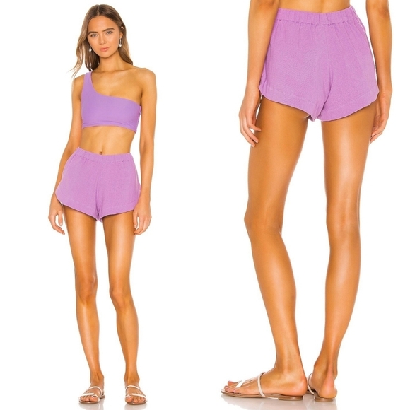 Mikoh Pants - MIKOH // ltd ed hawi elastic waist side slant pockets dolphin hem shorts poi